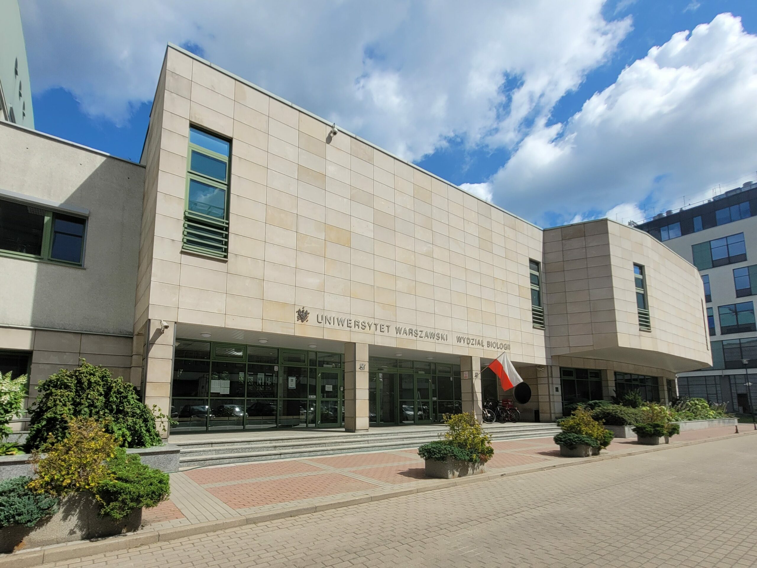 Siedziba formy RDLS przy Wydziale Biologii Uniwersytetu Warszawskiego